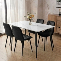 פינת אוכל מקרמיקה לבנה מבריקה 120/70 ס