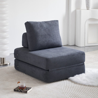 כורסא נפתחת למיטת יחיד דגם אתנה ATENA אפור כהה