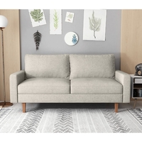 ספה תלת מושבית מעוצבת דגם לרה LARA חום בהיר (בז')