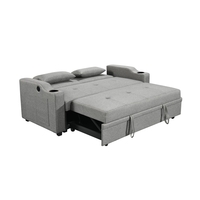 ספה דו-מושבית נפתחת למיטה זוגית דגם פצ’רטי PACERTI אפור