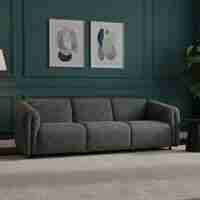 ספה תלת מושבית רחבה דגם סטינגר STINGER אפור