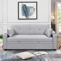 ספה דו-מושבית נפתחת למיטה זוגית דגם פצ’רטי PACERTI אפור בהיר