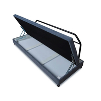 ספה נפתחת למיטה זוגית עם ארגז מצעים דגם נילי אפור | תוצרת ישראל