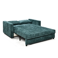 ספה נפתחת למיטה זוגית עם ארגז מצעים דגם דומוס DOMUS טורקיז
