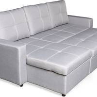 ספה פינתית עם ארגז מצעים דגם מודנה Modena אפור בהיר