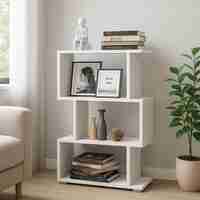 שידה כוורת זיגזג דגם גליל GALIL לבן