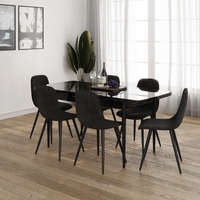 פינת אוכל מלבנית נפתחת פורמייקה דגם בלאק