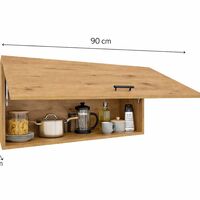 ארון שרות עליון למטבח קלאפה ברוחב 90 דגם רומי אלון