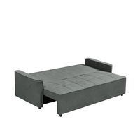 ספה מעוצבת נפתחת למיטה זוגית עם ארגז מצעים דגם ספידי אפור