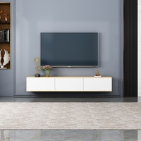 מזנון צף ברוחב 180 דגם אלונה ALONA אלון משולב דלתות לבנות