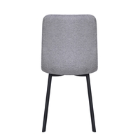 סט 4 כסאות אוכל מרופדים בד קטיפה דגם זאורוס SAURUS אפור