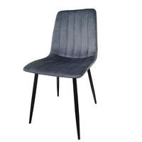 רביעיית כיסאות מרופדים דגם ריביירה Riviera אפור כהה