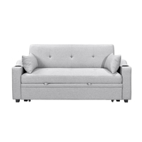 ספה דו-מושבית נפתחת למיטה זוגית דגם פצ’רטי PACERTI אפור בהיר