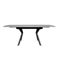 שולחן אוכל אבן קרמית נפתח דגם גפן 140 סהרה