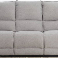 ספה עם ריקליינרים חשמליים דגם גנובה Genova-3 אפור בהיר