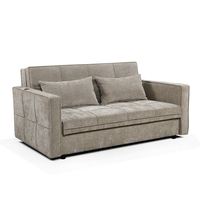 ספה נפתחת למיטה זוגית עם ארגז מצעים דגם דומוס DOMUS בז'