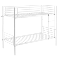 מיטת קומותיים ממתכת דגם דואט Duet לבן