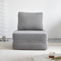 כורסא נפתחת למיטת יחיד דגם אתנה ATENA אפור בהיר