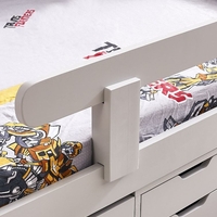 מיטת ילדים עם מגירות אחסון מעקה בטיחות ומזרן דגם בראבו BRAVO