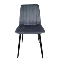 רביעיית כיסאות מרופדים דגם ריביירה Riviera אפור כהה