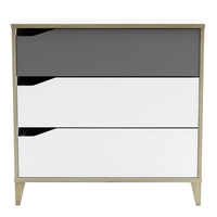 שידת אחסון קומודה עם 3 מגירות דגם גיניוס GENIUS