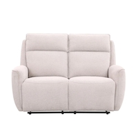 ספה דו מושבית מבד עם 2 הדומים נשלפים דגם פיראוס אופווייט