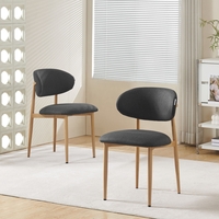 סט 4 כסאות מרופדים דגם אלון ALON בז' אפור כהה