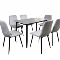 פינת אוכל מקרמיקה אפורה 120/70 ס