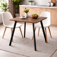 שולחן אוכל מרובע 80×80 דגם יונתן אגוז