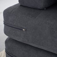 כורסא נפתחת למיטת יחיד דגם אתנה ATENA אפור כהה