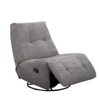 כורסת טלוויזיה מסתובבת עם מנגנון נדנוד והדום נשלף דגם ליאור אפור