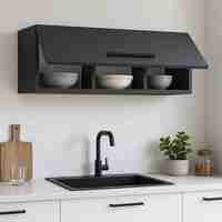 ארונית קלאפה 95/30 לתלייה לאורך או לרוחב דגם רונית RONIT אפור פחם