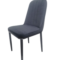 רביעיית כיסאות מרופדים דגם מונקו שחור