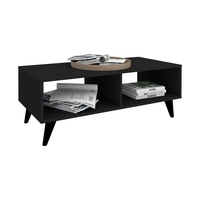 סט מזנון טלוויזיה צף ושולחן לסלון דגם איתי-תמרה שחור