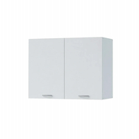 ארונות מטבח מודרני ברוחב 80 כולל כיור נירוסטה דגם נאפולי Napoli לבן