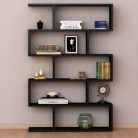 ספריה כוורת זיגזג ברוחב 90 בעיצוב מודרני דגם ורד שחור