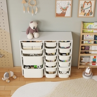 שידת איחסון מכלים רחבה בגוון לבן דגם דול DOOL