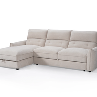 מערכת ישיבה פינתית נפתחת למיטה דגם ולנטיין בז'