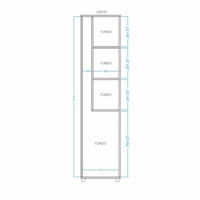 ארון שירות רב שימושי על גלגלים דגם סטן STAN