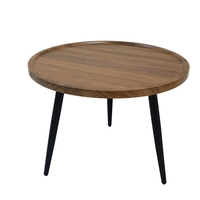 זוג שולחנות סלון מעוצבים דגם מנהטן אגוז