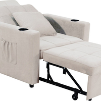 כורסת מיטה נפתחת דגם ליבורנו Livorno אפור בהיר