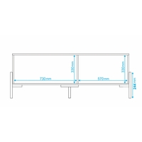 מזנון טלוויזיה רוחב 140 דגם מיסטרל MISTRAL לבן