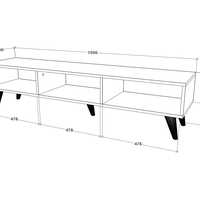 סט מזנון ושולחן לסלון דגם סביון אלון