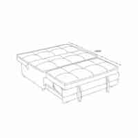 ספה דו מושבית נפתחת למיטה זוגית דגם סטורו SATORO ב'ז