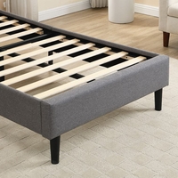 מיטה רוחב וחצי מרופדת 120*190 דגם מרטה MARTA אפור