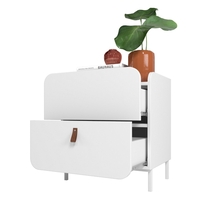 שידת לילה עם שתי מגירות דגם פול PAUL