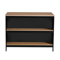 אי למטבח משולב שולחן בר דגם עדן Eden שחור משולב עץ | מבית WOODY