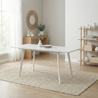 פינת אוכל נפתחת כולל ו-4 כסאות מרופדים דגם אריאל-גלית