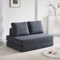 ספה דו-מושבית נפתחת למיטה זוגית דגם קסנדרה CASSANDRA אפור כהה