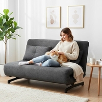 ספת אירוח נפתחת למיטה זוגית דגם דאבינו DEVINO אפור כהה